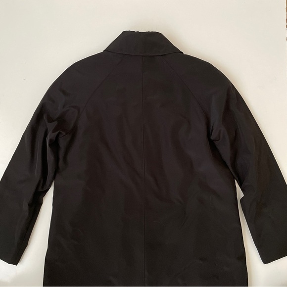 RARE ✨ Calvin Klein Black Car Coat Removable Tan Wool Cashmere Liner, Size Large - Picture 11 of 12